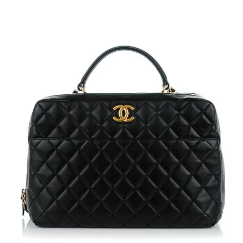 chanel quilted bowling bag|chanel bowling bag for sale.